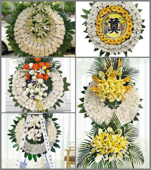 贵州遵义播州区铁厂镇青坑村花圈速递